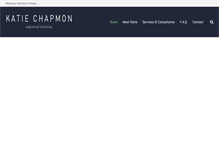 Tablet Screenshot of katiechapmon.com